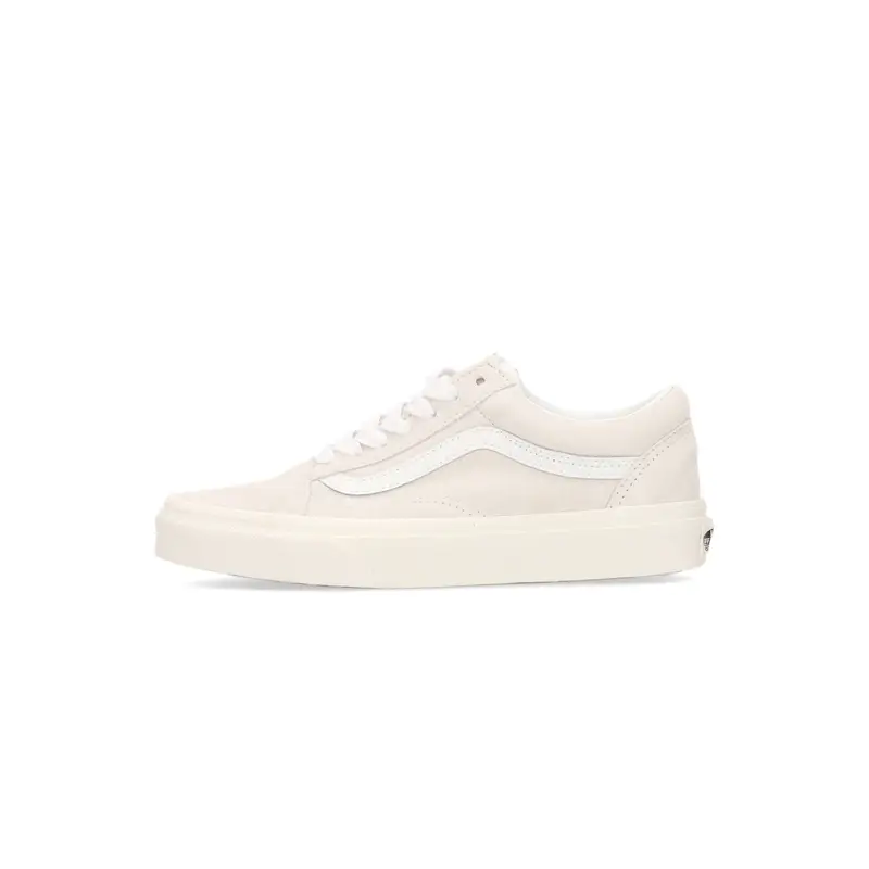 Vans Scarpa Bassa Uomo Old Skool Pig Suede Blanc De Blanc