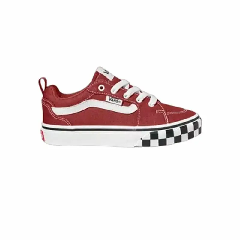 Scarpe da Tennis Casual Bambino Vans Filmore Check Bumper Dark Rosso Scuro | Vans Rosso palissandro
