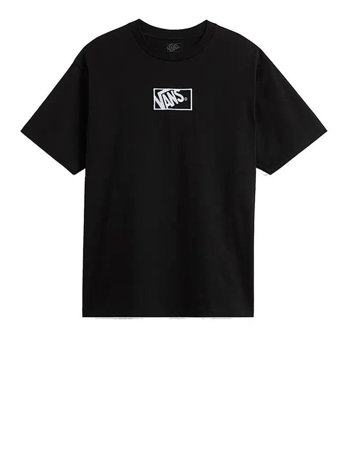 t-shirt vans blocked box loose da uomo - nero
