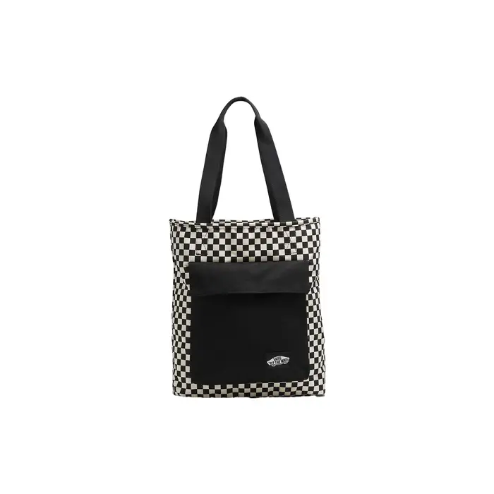 Vans Trend Moda Cerniera Tela Borsa Tote Shopping Bag Unisex tote bags VN0A7YT7Y28 Black/White