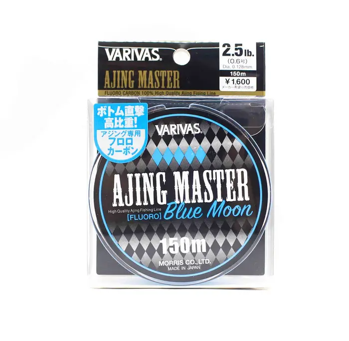 Linea Varivas Fluorocarbon Ajing Master Blue Moon 150m 2 5lb (0794) chiaro colore blu