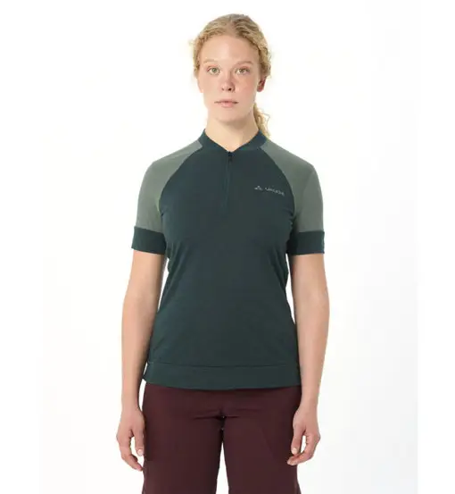 Vaude Altissimo Q-Zip Shirt W - maglia ciclismo - donna Deep pond