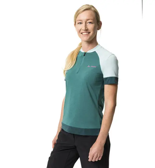 Vaude Altissimo Q-Zip Shirt W - maglia ciclismo - donna Green