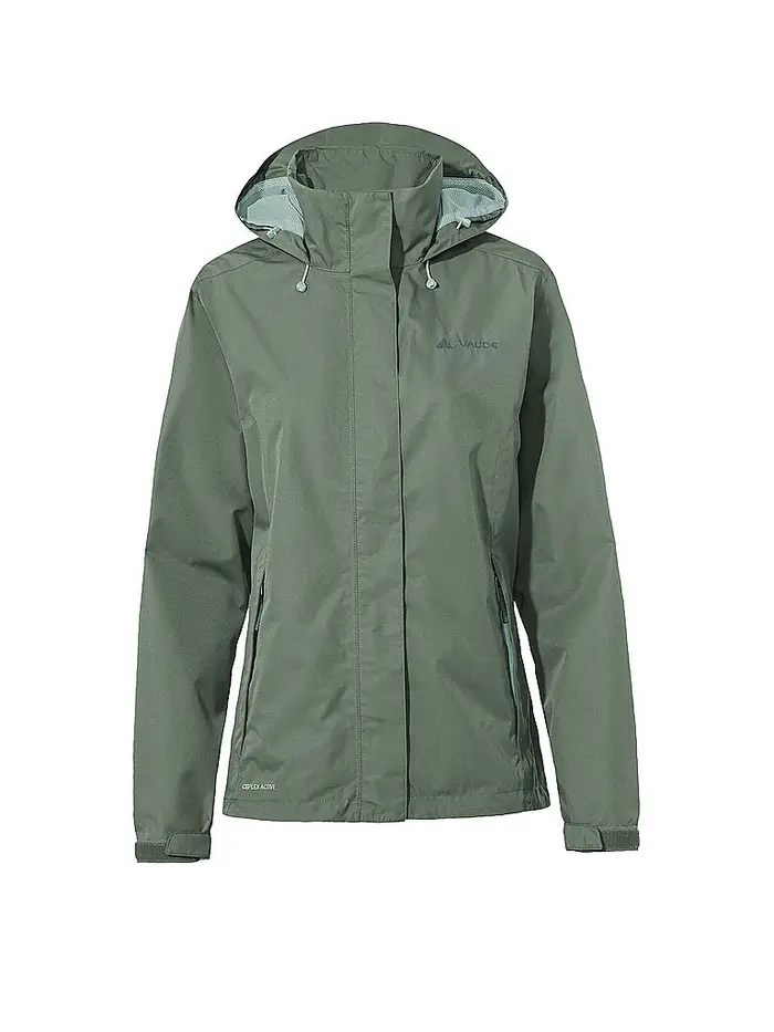 Vaude Giacca antipioggia da donna Escape Light verde chiaro