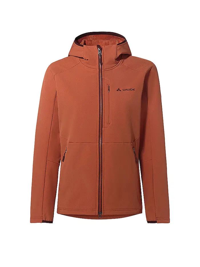 Vaude Giacca in pile da donna Elope Stormfleecec con cappuccio arancione
