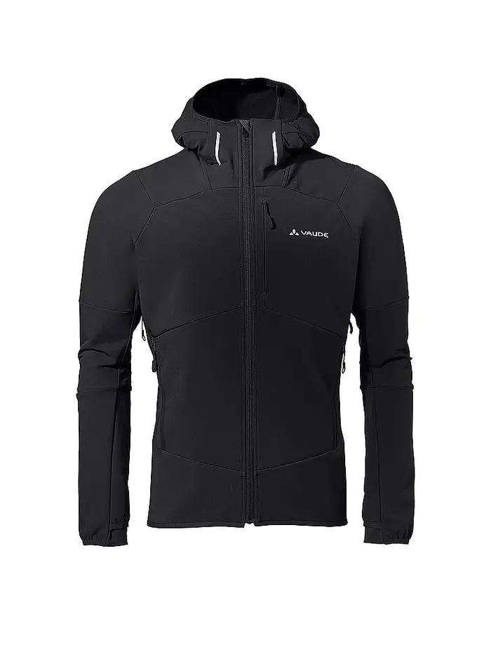 Giacca softshell da uomo Larice con cappuccio nero |