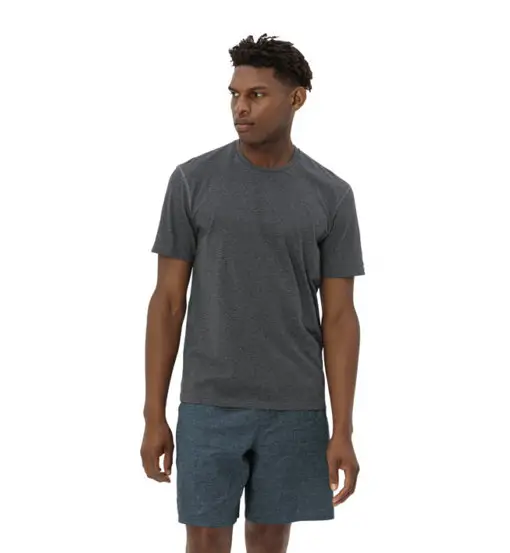 Me Mineo Striped II - maglia trekking manica corta - uomo Black