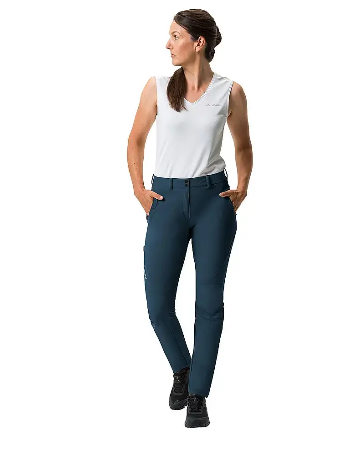 Vaude Pantaloni da trekking da donna Scopi blu