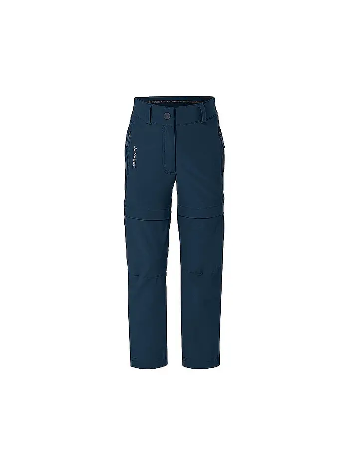 Vaude Pantaloni da trekking per bambini Slim Fit Zip-Off blu