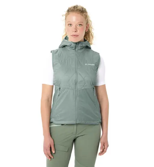 Wo Freney V - gilet in Primaloft - donna Green
