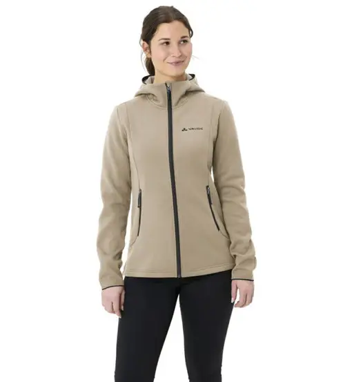 Vaude Wo Idris Fleece Hoody - felpa in pile - donna Beige
