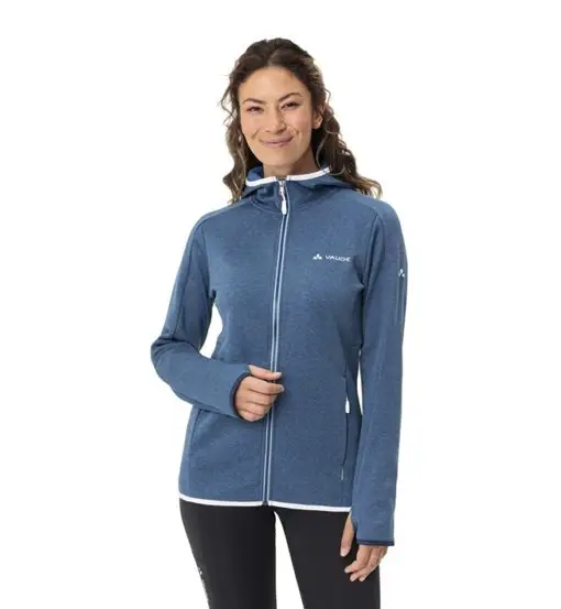 Vaude Wo Valsorda Fleece Hoody - felpa in pile - donna Blue
