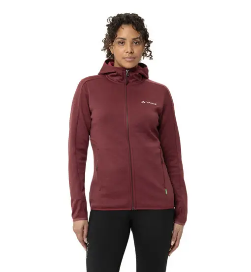 Vaude Wo Valsorda Fleece Hoody - felpa in pile - donna Red