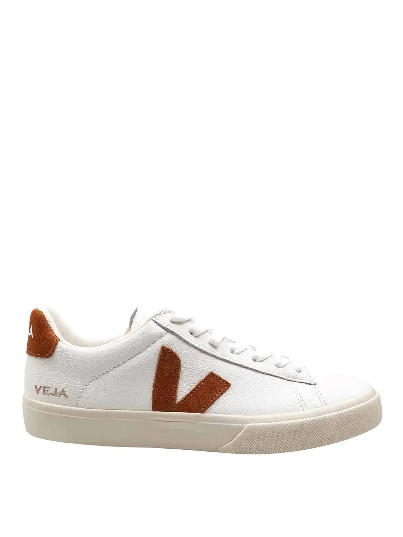 Veja Campo Chromefree In Pelle Bianco