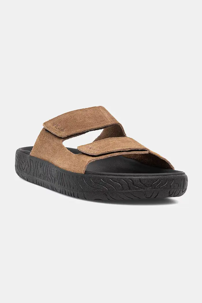 Veja ciabatte slide in camoscio ETNA SUEDE Marrone