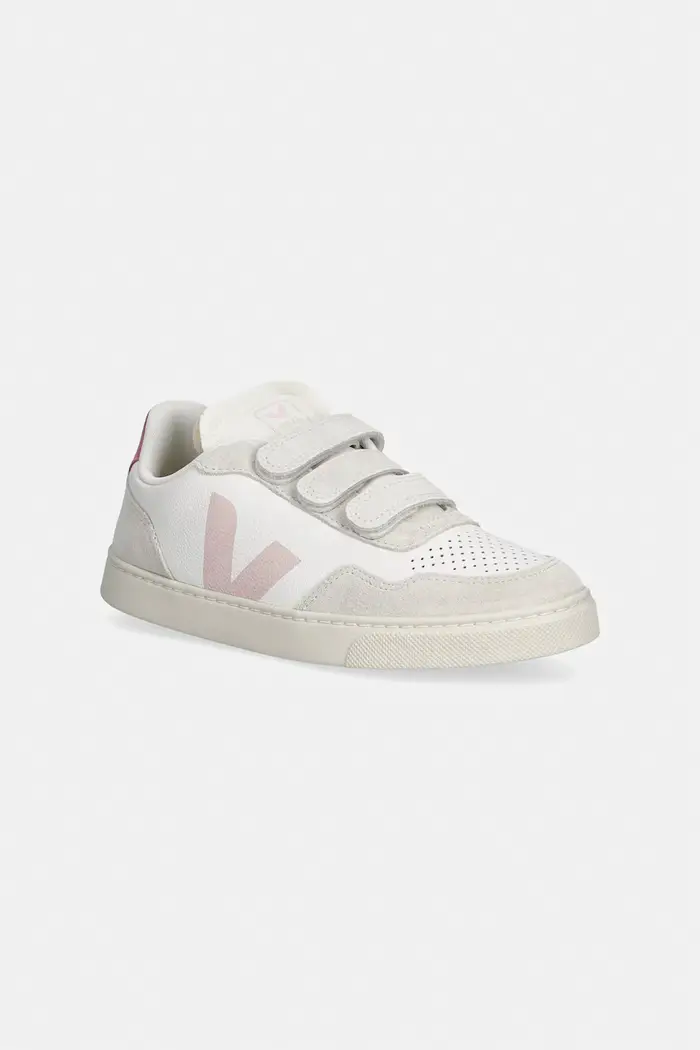 Veja Small V-90 sneakers per bambini in pelle Bianco