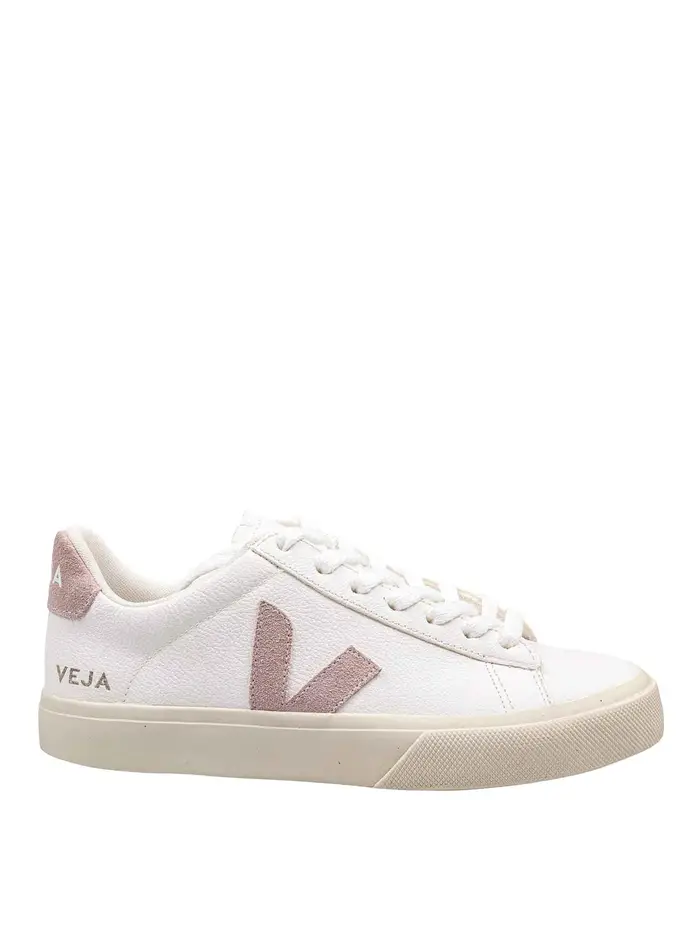 Veja Sneakers Campo In Pelle Bianco