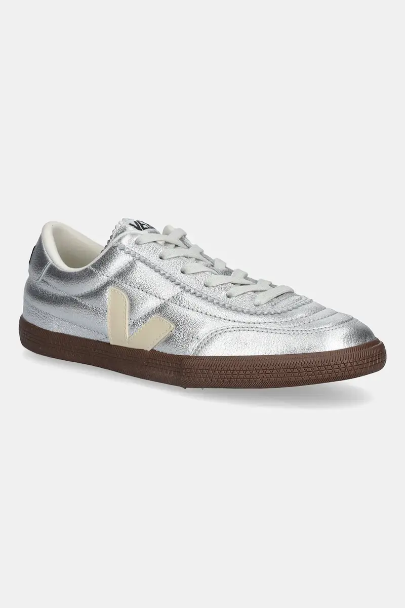 Veja sneakers in pelle Panenka donna colore argento FU2020893A