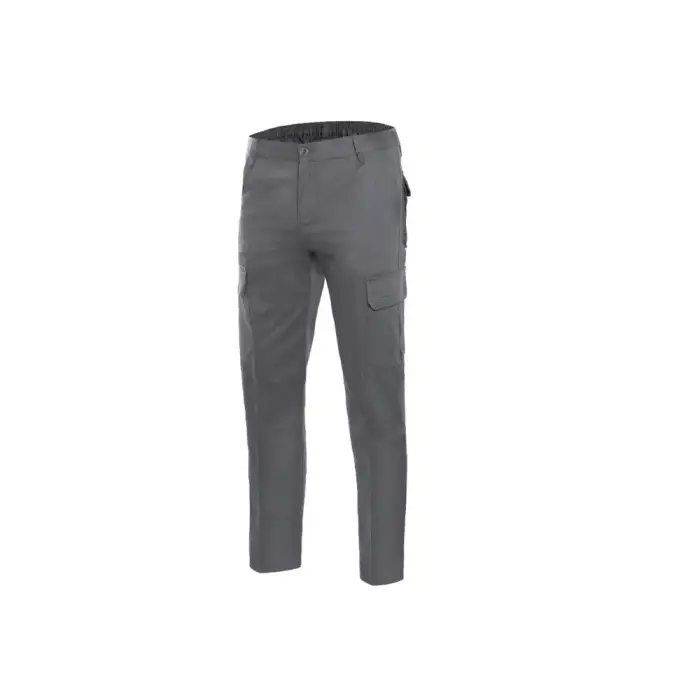 Velilla Pantalone da lavoro 100% cotone multitasche Gris