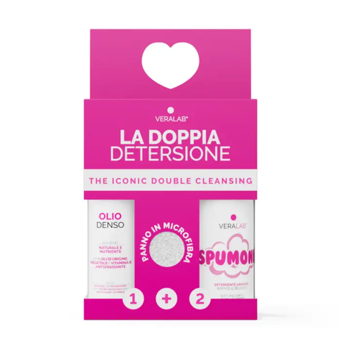 Veralab Kit Viso Doppia Detersione - Cofanetto Detergente