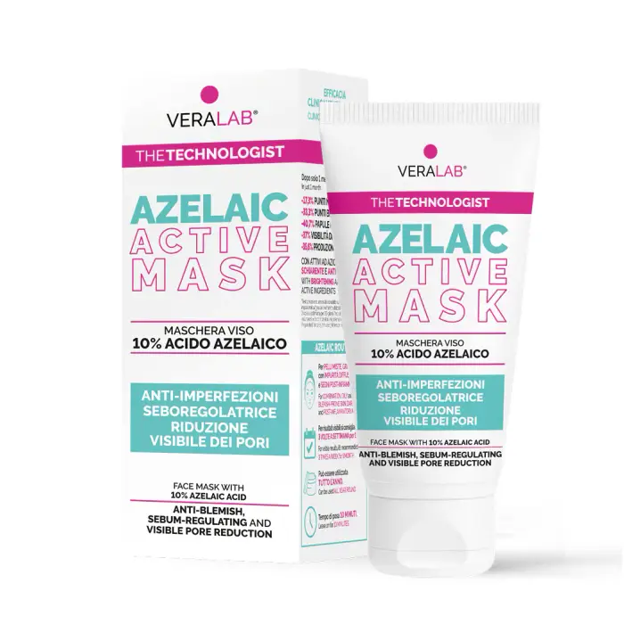 Veralab Maschere Viso Azelaic Active Mask 50ml - Maschera Purificante viso
