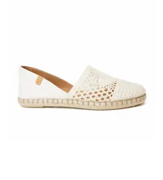 per donna 0300580561 Espadrillas beige Carmen Crochet (38), Tessuto, Basso, Nessuno, Casual