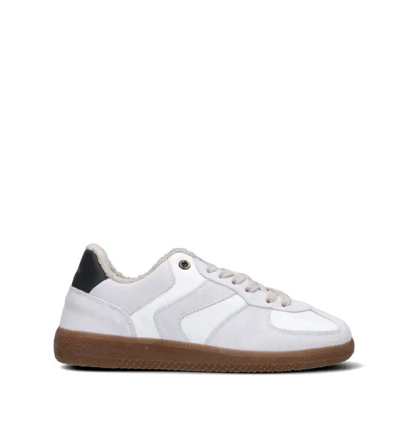 VERBENAS Sneaker donna bianca in pelle Vario