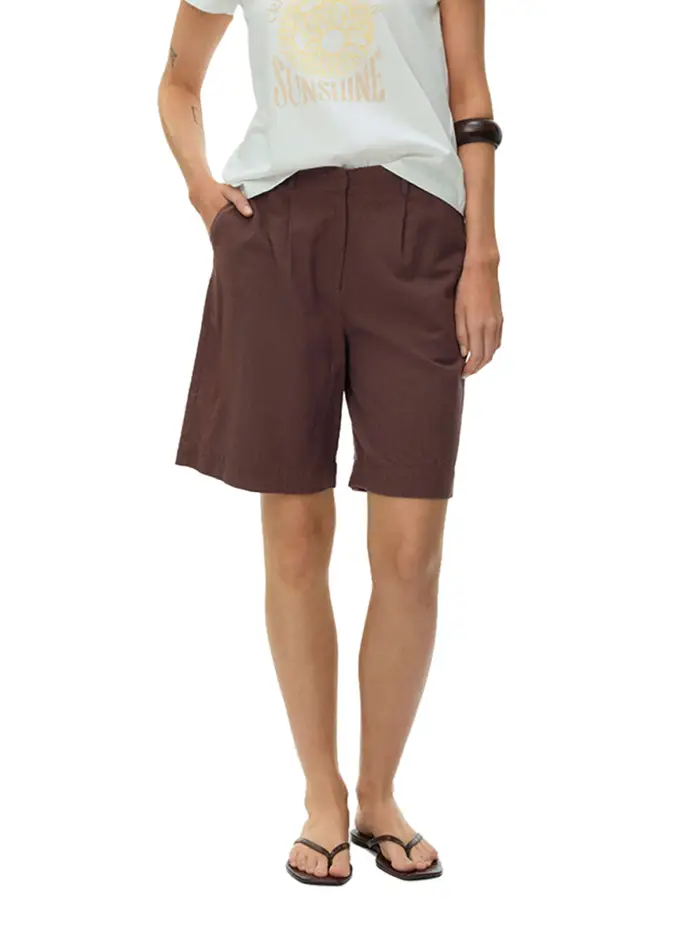 shorts vero moda da donna - marrone