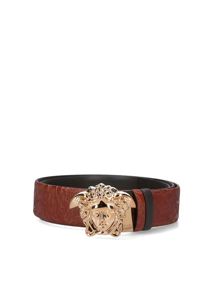 Versace Cintura Reversibile Marrone