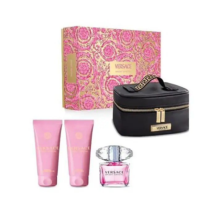Versace Cofanetto Bright Crystal Edt 90 Ml + Lozione corpo 100 Ml + Gel 100 Ml