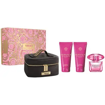 Versace Cofanetto regalo Bright Crystal Absolu Eau de Parfum 90 ml, lozione corpo 100 ml, gel doccia 100 ml e pochette