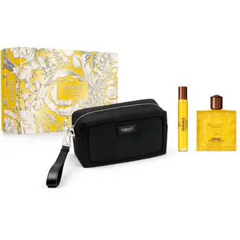 Versace Cofanetto regalo Eros Energy EDP 100 ml, miniatura EDP 10 ml e pochette cosmetica 100 ml