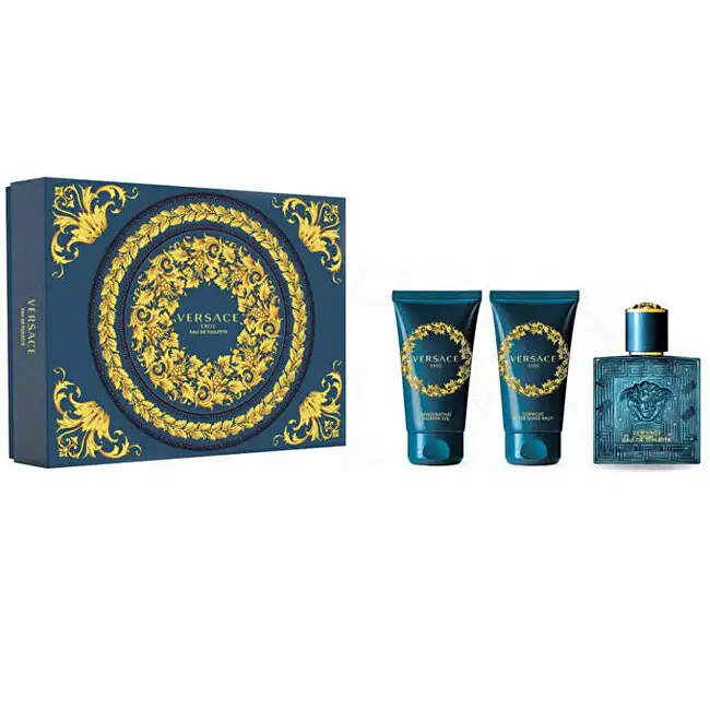 Versace Eros - eau de toilette spray 50 ml + gel doccia 50 ml + dopobarba 50 ml