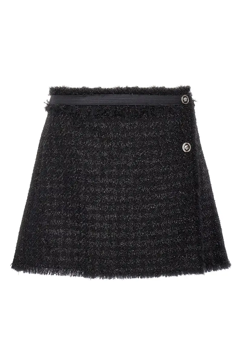 VERSACE Gonna Lurex Nero