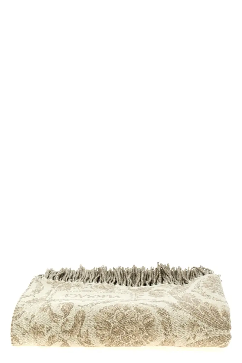 VERSACE HOME Plaid 'Barocco' Beige