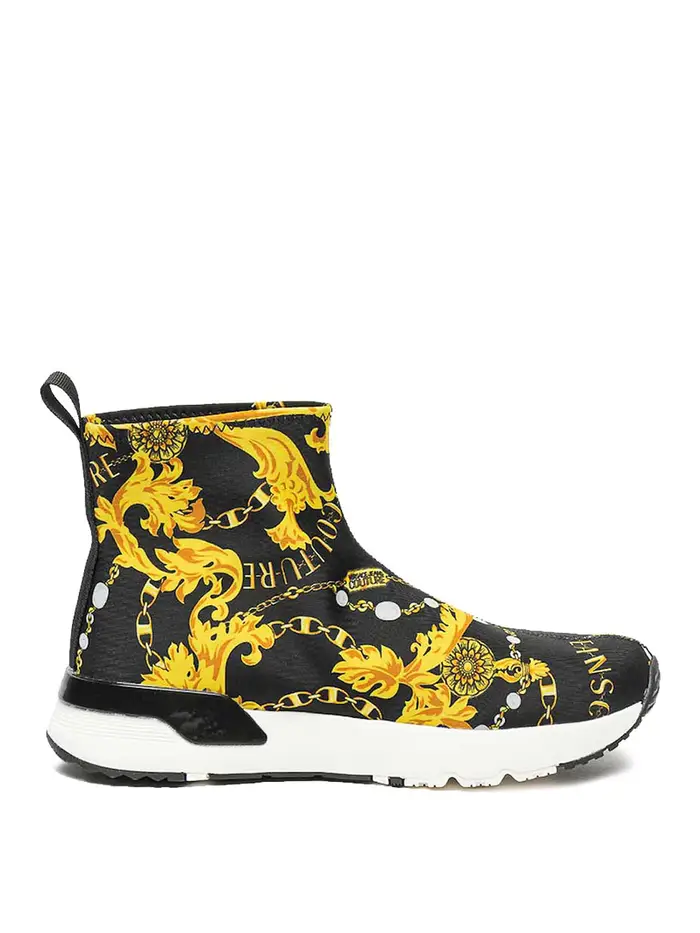 Versace Jeans Couture Scneaker Barocco Dynamic con calzini Multicolore