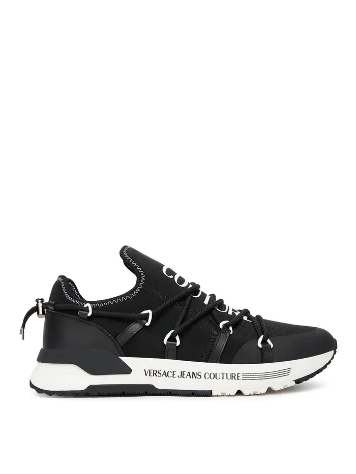 Versace Jeans Couture Scneaker con logo dinamico Nero