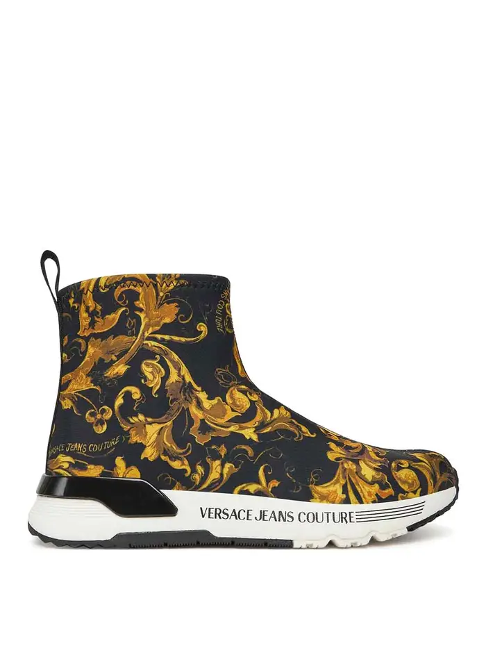 Versace Jeans Couture Sneakers alte dinamiche Barocche Nero