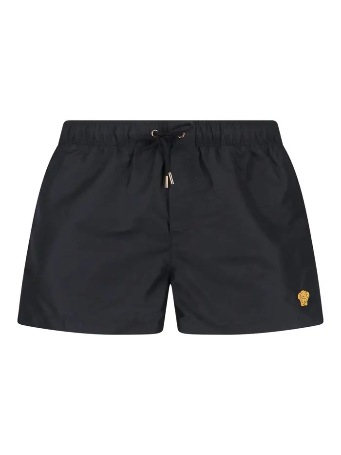 Versace Pantaloncini Da Mare Nero