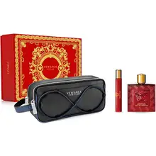 Versace Set Eros Flame EDP 100 ml + miniatura EDP 10 ml + pochette cosmetica 100 ml