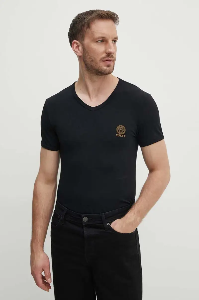 Versace T-shirt Uomo Nero 3527606