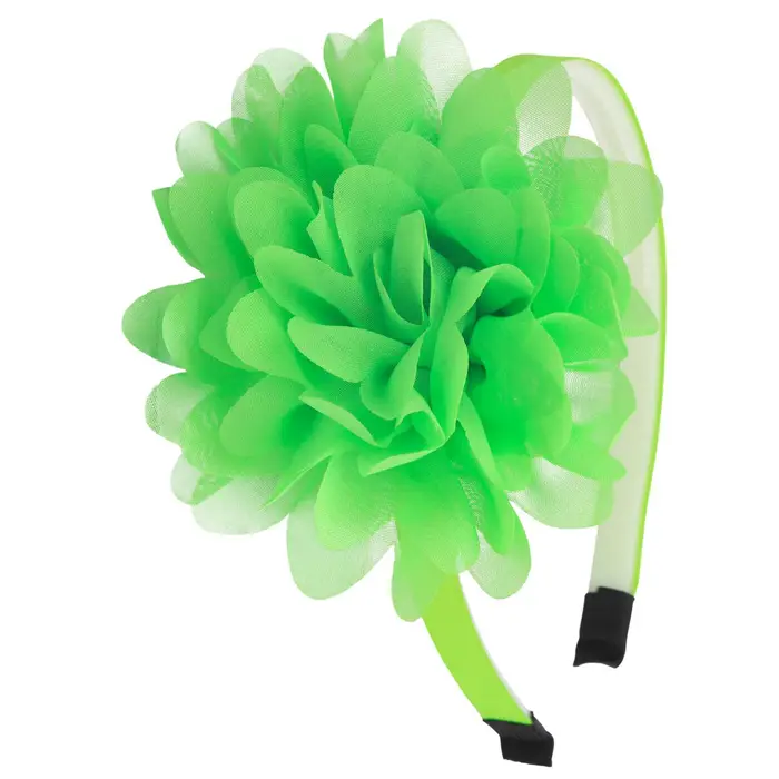 Versatile scarf 1PZ Fasce per Capelli con Fiore in Chiffon Bambine Ragazze Fermagli con Denti di Plastica Fascia Floreale Bambini Ragazze