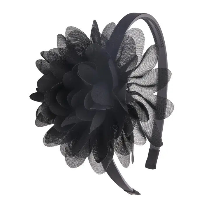 Versatile scarf 1PZ Fasce per Capelli con Fiore in Chiffon Bambine Ragazze Fermagli con Denti di Plastica Fascia Floreale Bambini Ragazze