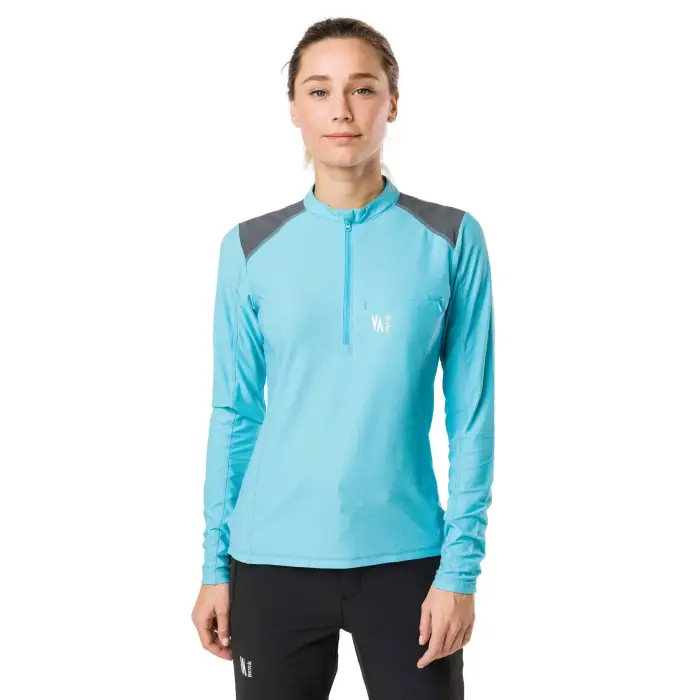 Maglia a manica lunga da donna verdeical technical Bleu