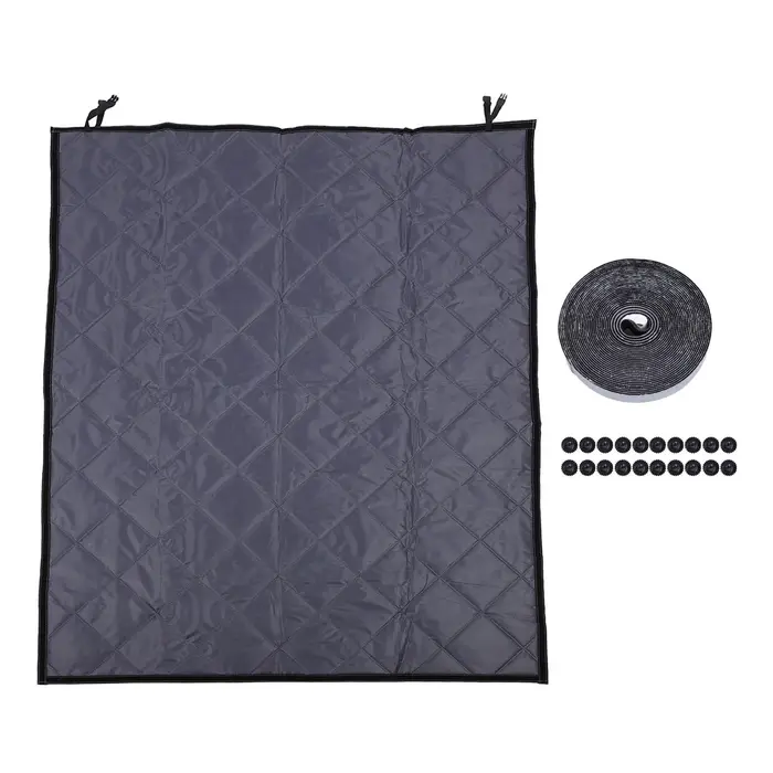 Vestidos Copertura Isolante per Finestra 3 Strati Tessuto Oxford Imbottito di Cotone Antigelo Isolamento Invernale per Finestra 119 4x160cm