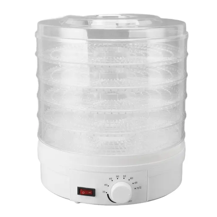 Vestidos Essiccatore per alimenti a 5 vassoi con controllo della temperatura regolabile, essiccatore elettrico per frutta e verdura