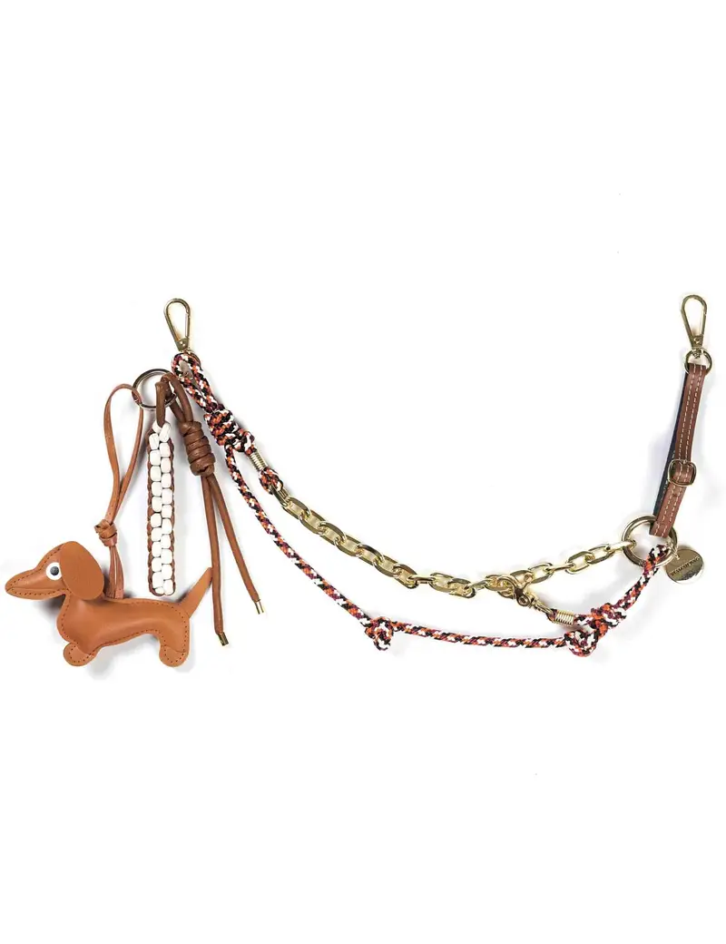 Via Mail Bag Charms in finitura oro con decori Donna BAG CHARM01 H02