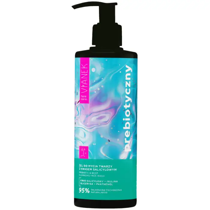 Vianek prebiotic gel detergente viso con acido salicilico 300ml