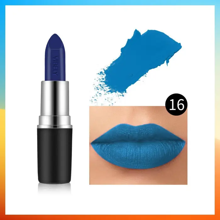18 colori rossetto opaco impermeabile trucco professionale #16