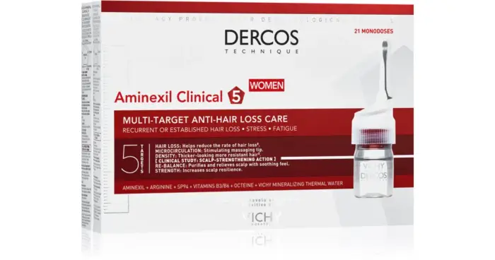 Vichy Dercos Aminexil Clinical 5 Caduta Capelli Donna 21 monodose
